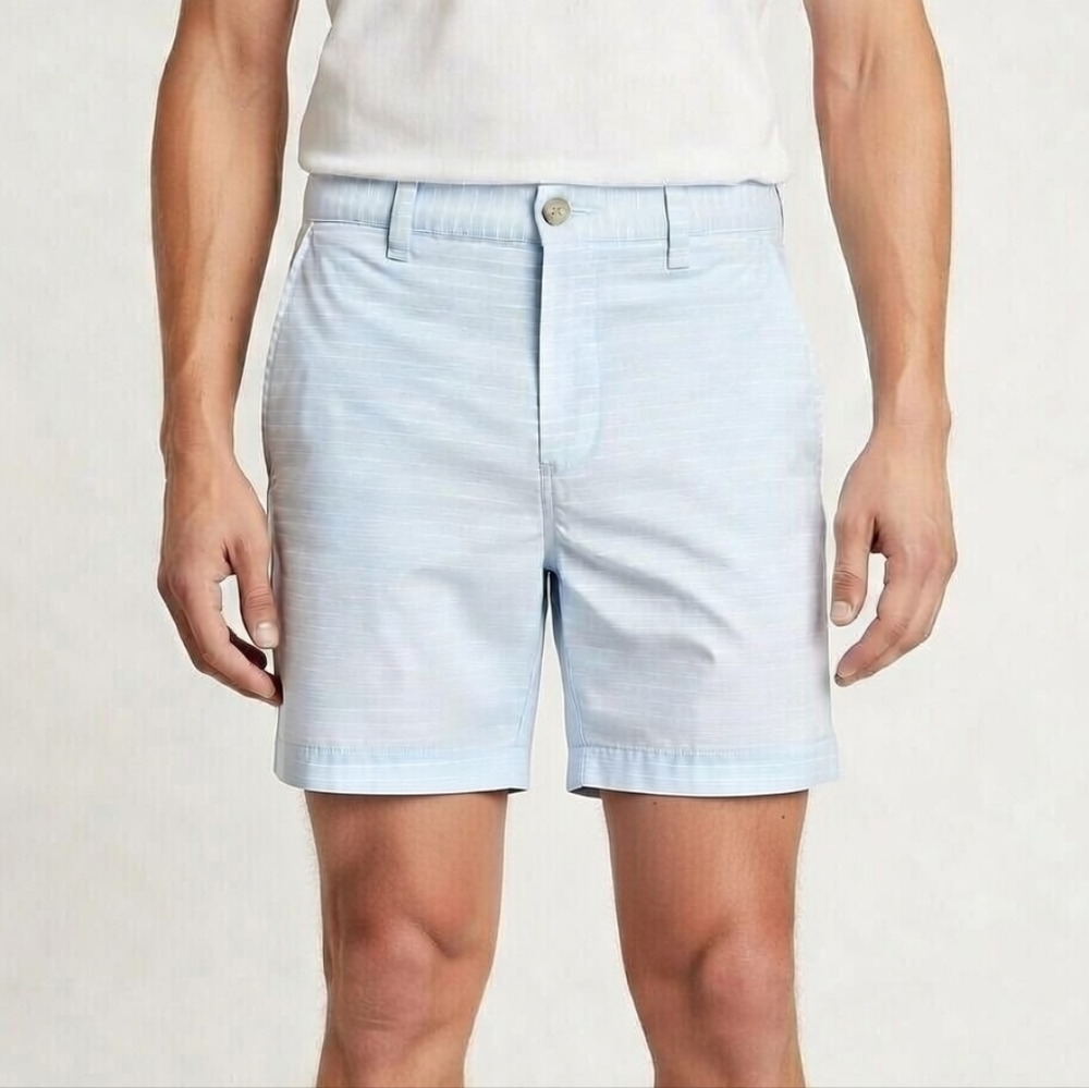 Bonobos Men's Light Blue Striped 7" Shorts Size 33